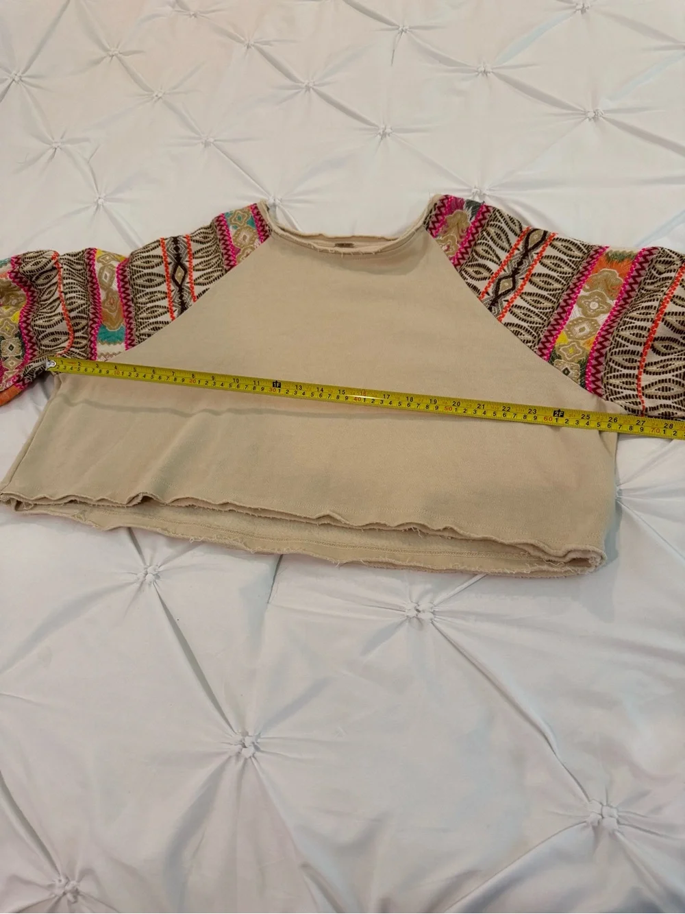Free People Boho Embroidered Raglan Sleeve Top – Women’s Medium
